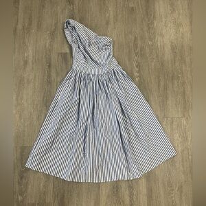 FKSP "Monaco" Striped One Shoulder Midi Dress Wanderlust Collection- Size Small